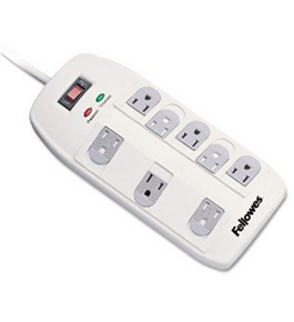 Surge Protector, 6 #39; Cord, 8 Outlets, 1680 Joules, Light Blue [Electronics]