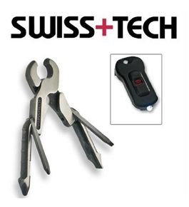 Swiss+Tech Micro Pro XL 11-in-1 Key Ring with LED Light