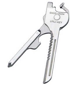 Swiss+Tech ST66676 Utili-Key 6-in-1 Key Ring Multi-Function Tool [Automotive]