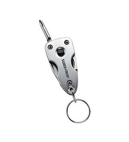 SwissTech Key Ring Multi-Tool 7-in-1, Silver, Clamshell - STT60300