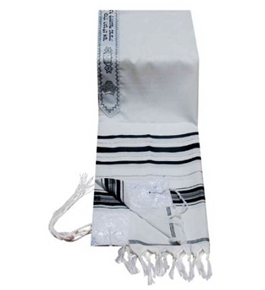 Tallit Prayer Shawl 18/72 Black Silver or Gold Imported From Israel