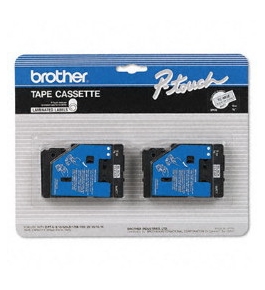 Brother TCMOZ 3/8 Inch Black on Clear Matte P-Touch Tape