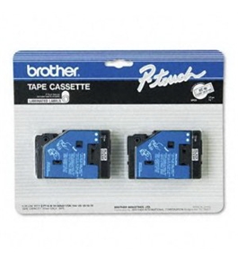 Brother TC10 1/2 Inch Black on Clear Tape