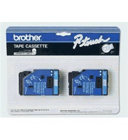 Brother TC12 1/2 Inch Blue On Clear P-Touch Tape