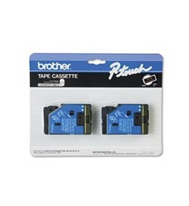 Brother TC33 1/2 Inch Gold on Black P-Touch Tape