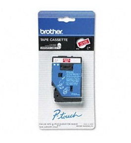 Brother TC6001 1/2 Inch Black on Blue P-Touch Tape