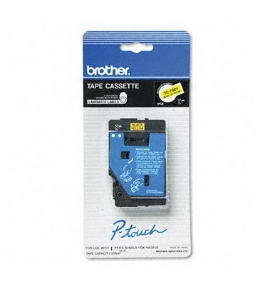 Brother TC7001 1/2 Inch Black on Yellow P-Touch Tape
