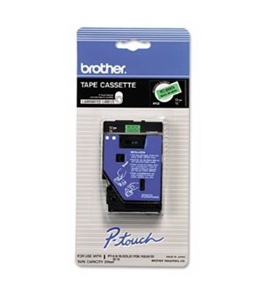 Brother TCD001 1/2 Inch Black On Flourescent Green P-Touch Tape