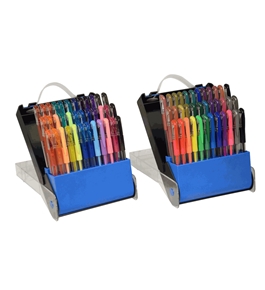 TEKwriterUSA Gelwriter Gel Pen Sets with Carrying Case, 72-Count (27107-D)