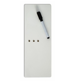 Three By Three Seattle Dry Erase Magnet Board, 4 x 11 Inches, White, 1 Pack (33001)