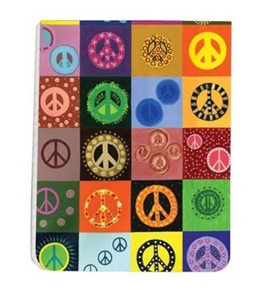 Tree-Free Greetings Pocket Pad, 128 Pages with Sewn Binding, Recycled, 3.5 x 4.5 Inches, Peace is Ever