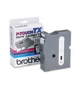 Brother TX1551 White on Clear P-Touch Tape