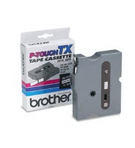 Brother TX2111 Black on White P-Touch Tape