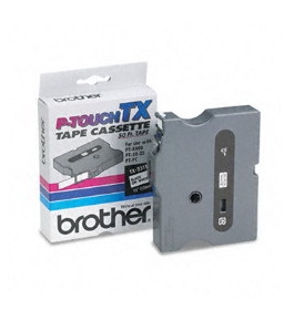 Brother TX2311 Black on White P-Touch Tape