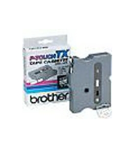 Brother TX3251 3/8 Inch White on Black P-Touch Tape