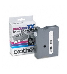 Brother TX3551 White on Black P-Touch Tape