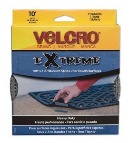 Velcro Extreme Tape 10-Feet x 1-Inch, Titanium (91365)