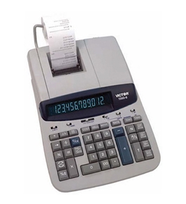 Victor 1560-6 2-Color Commercial Ribbon Printing Calculator
