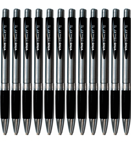 Vivo Ultra RT Ballpoint Pens, Retractable, 1.0mm Medium Point, 12 Pack, Black (75010)