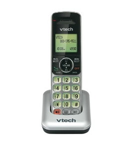 VTech CS6409 DECT 6.0 Accessory Handset Cordless Phone, Silver/Black, 1 Accessory Handset