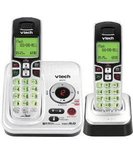 VTech DECT 6.0 Expandable 2-Handset Cordless Phone System with Digital Answering Device and Caller ID