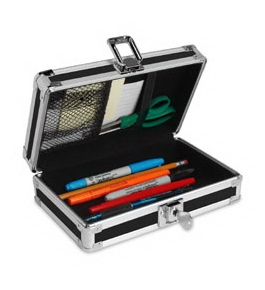 Vaultz Locking VZ01257 Pencil Box, Assorted Colors