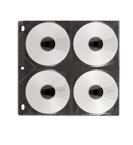 Vaultz Locking VZ01415 CD Insert Pages, 50 Pack Sleeves