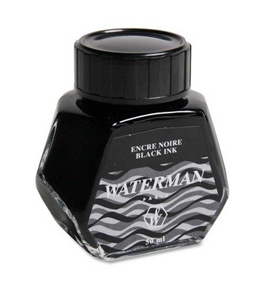 Waterman Intense Black Fountain Pen Bottled Ink