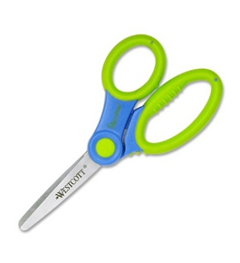 Westcott Soft Handle Kids Scissors with Microban Protection, Assorted Colors, 5" Blunt (14596)