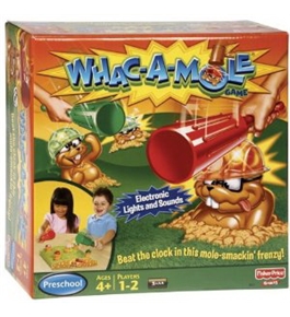 Whac A Mole Talking Game with Lights and Sound