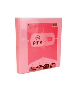 Wilson Jones Think Pink, Print Won't Stick Locking D-Ring Binder, 1 Inch Rings, 250 Sheet Capacity