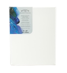 Winsor Newton 8-Inch by 10-Inch Artists Quality Stretched Canvas - 6005108