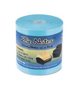 ZipNotes BLUE Refill Roll. Contains 600 3'' x 3'' Sticky Notes (Sold Per Roll)