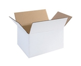 11 1/4- x 8 3/4- x 6- White Corrugated Boxes (Bundle of 25)
