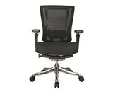 Nefil 4300MEBLK3D Office Chair in 3D Black Mesh and Aluminum Frame