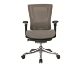 Nefil 4300MEGRY3D Office Chair in 3D Grey Mesh and Aluminum Frame