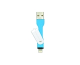 Gear Head Data Cable for All Apple Products - Retail Packaging - Sky Blue/Blue