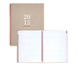 AT-A-GLANCE Weekly and Monthly Planner 2015, Wirebound, 8.5 x 11 Inch Page Size, Neutral/Orange
