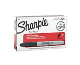 Sharpie Fine Point Permanent Markers, Box of 12 Markers, Black - 30001