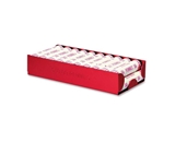 MMF Industries Rolled Coin Aluminum Tray with Denomination and Quantity Etched on Side, Red  - 211010107
