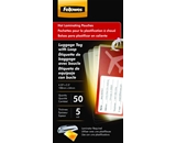 Fellowes Laminating Pouches, Thermal, Luggage Tag with Loop 2 1/2- - H x 4 1/4- - W Size, 5 Mil, 50/Pack  - 52034