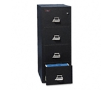 FireKing 41825CBL 20-3/4-Inch by 31-1/2-Inch Insulated 4-Drawer Vertical Letter File, Black