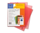 Transparent File Holders, Water Resistant, 11-x8-1/2-, 10 per Pack, Red