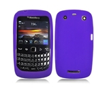Aimo Wireless BB9370SK014 Soft n Snug Silicone Skin Case for BlackBerry Curve 9370 - Purple