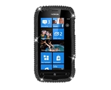 Eagle Cell PDNK710F01 RingBling Brilliant Diamond Case for Nokia Lumia 710 - Black
