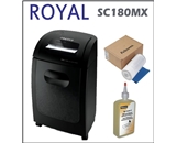 Royal SC180MX 18-sheet Crosscut Paper Shredder + 100 Pack Shredder Bag + Shredder Oil