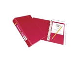 Avery Durable View Binder with 1-Inch Round Ring, Red, 5.5 x 8.5 Inches  - 17163