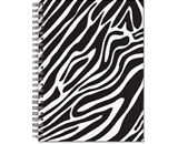 Black & White Zebra Spiral Notebook