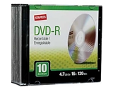 Staples DVD-R Recordable 4.7GB/Go 16X 120 min, 10 Packs