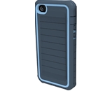 Body Glove ShockSuit Rugged Case for iPhone 4/4S - Retail Packaging - Midnight/Powder Blue
